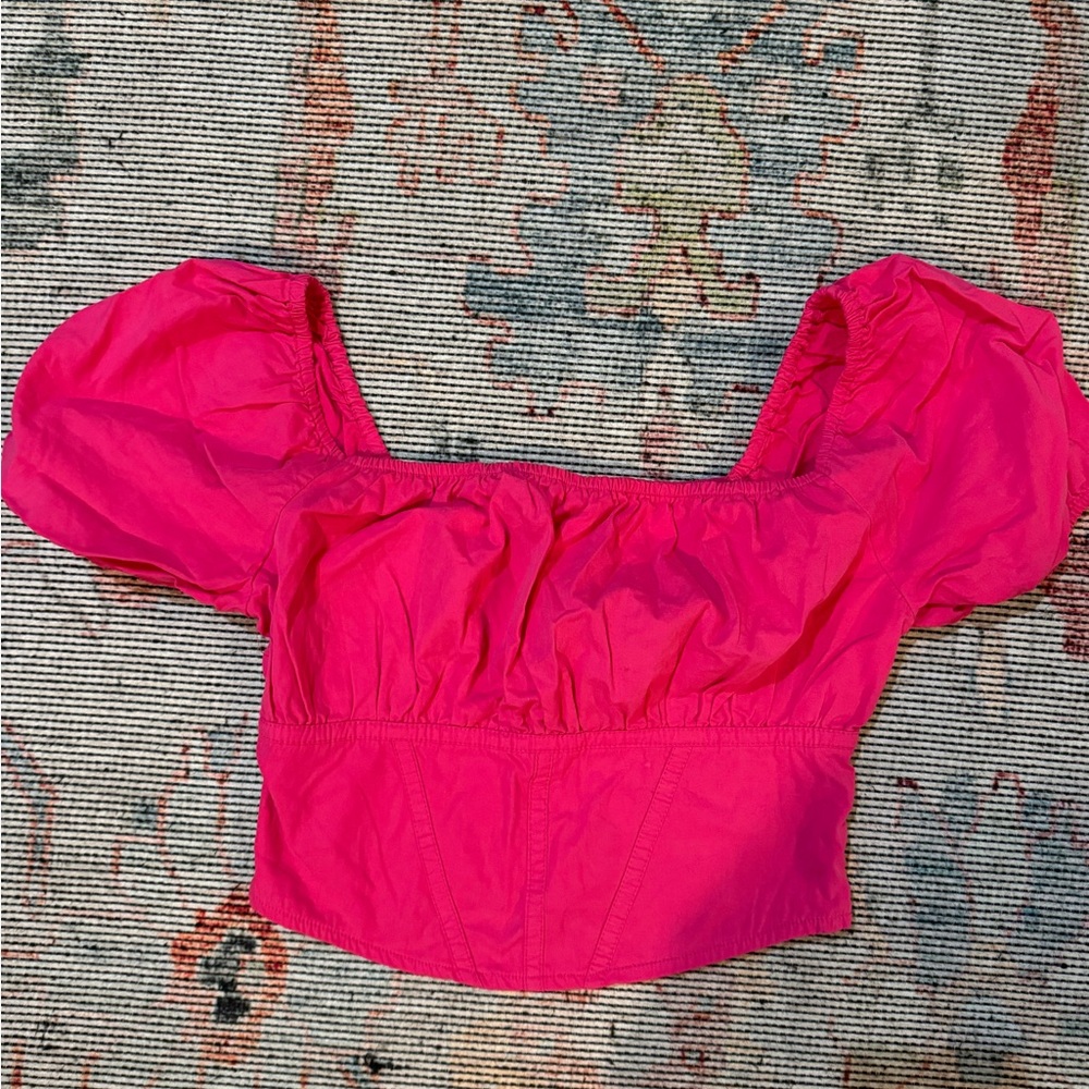 Cute pink crop top